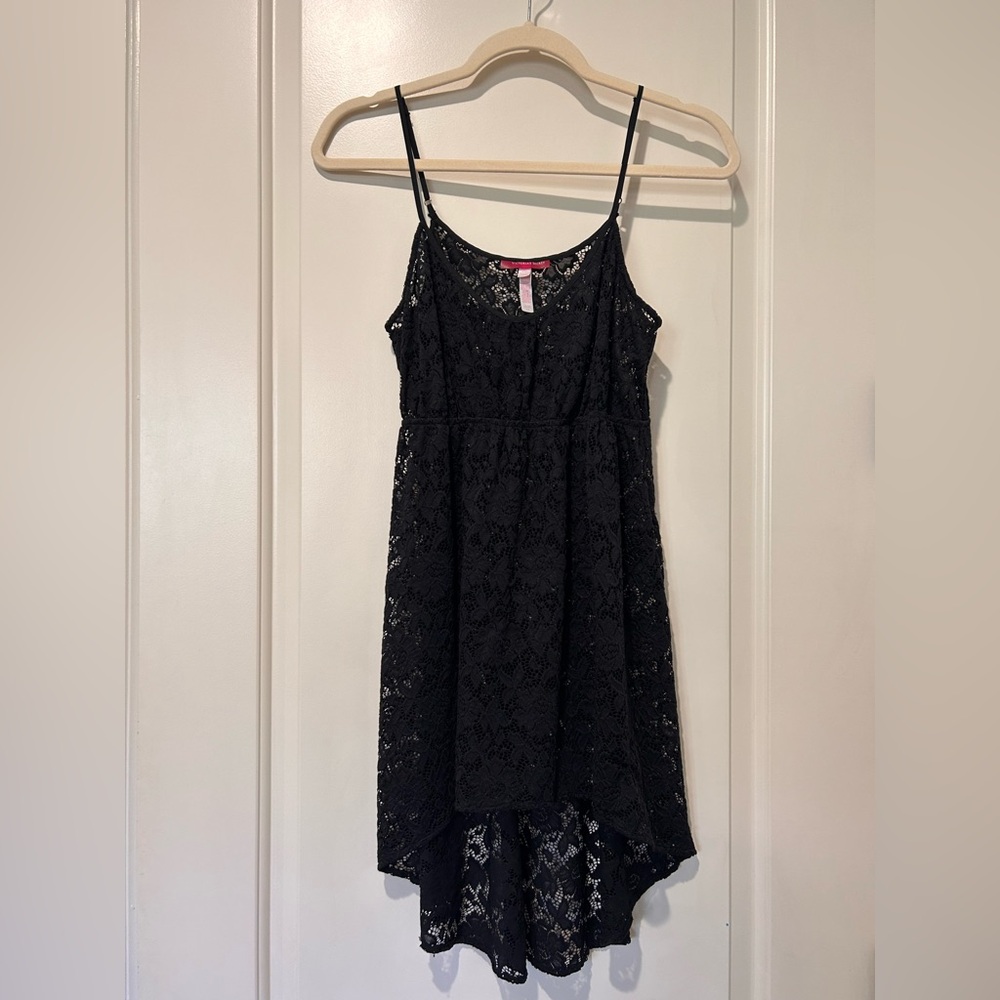 🌊☀️🕶️Victoria's Secret Swim LBD Black lace mini Swim cover up dress 🌊☀️🕶️